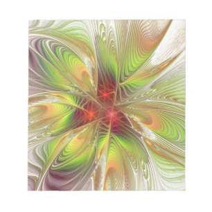 Soft and tenderderness Fraktal Fantasy Blume Notizblock