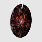 Soft and tenderderness Fraktal Fantasy Blume Ornament (Vorderseite)