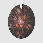 Soft and tenderderness Fraktal Fantasy Blume Ornament (Vorderseite)