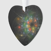 Soft and tenderderness Fraktal Fantasy Blume Ornament (Vorderseite)