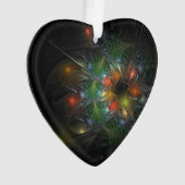 Soft and tenderderness Fraktal Fantasy Blume Ornament (Vorderseite)