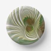 Soft and tenderderness Fraktal Fantasy Blume Pappteller (Vorderseite)