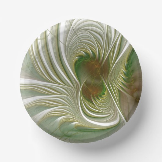 Soft and tenderderness Fraktal Fantasy Blume Pappteller (Vorderseite)