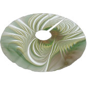 Soft and tenderderness Fraktal Fantasy Blume Polyester Weihnachtsbaumdecke (Schrägansicht)