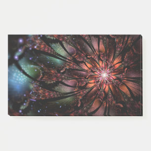 Soft and tenderderness Fraktal Fantasy Blume Post-it Klebezettel