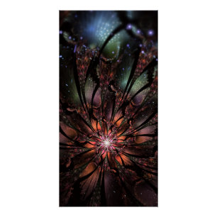 Soft and tenderderness Fraktal Fantasy Blume Poster