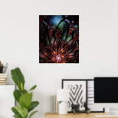 Soft and tenderderness Fraktal Fantasy Blume Poster (Heimbüro)