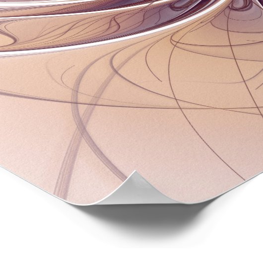 Soft and tenderderness Fraktal Fantasy Blume Poster (Ecke)