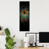 Soft and tenderderness Fraktal Fantasy Blume Poster (Heimbüro)