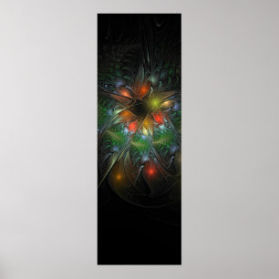 Soft and tenderderness Fraktal Fantasy Blume Poster