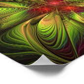 Soft and tenderderness Fraktal Fantasy Blume Poster (Ecke)