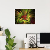 Soft and tenderderness Fraktal Fantasy Blume Poster (Heimbüro)