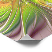 Soft and tenderderness Fraktal Fantasy Blume Poster (Ecke)