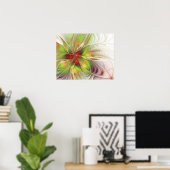 Soft and tenderderness Fraktal Fantasy Blume Poster (Heimbüro)