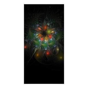 Soft and tenderderness Fraktal Fantasy Blume Poster