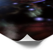 Soft and tenderderness Fraktal Fantasy Blume Poster (Ecke)