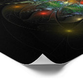 Soft and tenderderness Fraktal Fantasy Blume Poster (Ecke)