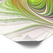 Soft and tenderderness Fraktal Fantasy Blume Poster (Ecke)