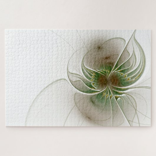 Soft and tenderderness Fraktal Fantasy Blume Puzzle (Horizontal)