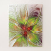 Soft and tenderderness Fraktal Fantasy Blume Puzzle (Vertikal)