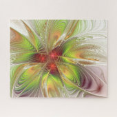 Soft and tenderderness Fraktal Fantasy Blume Puzzle (Horizontal)