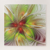 Soft and tenderderness Fraktal Fantasy Blume Puzzle (Horizontal)