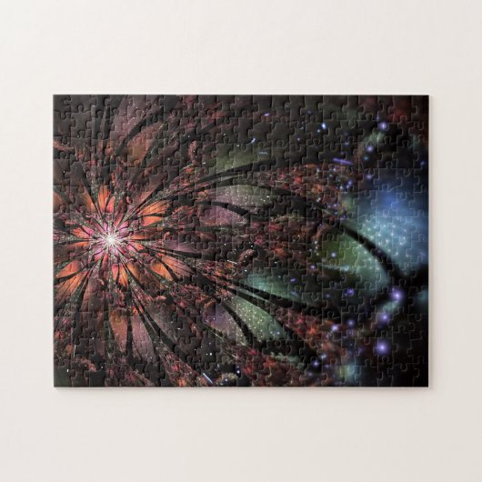 Soft and tenderderness Fraktal Fantasy Blume Puzzle (Horizontal)