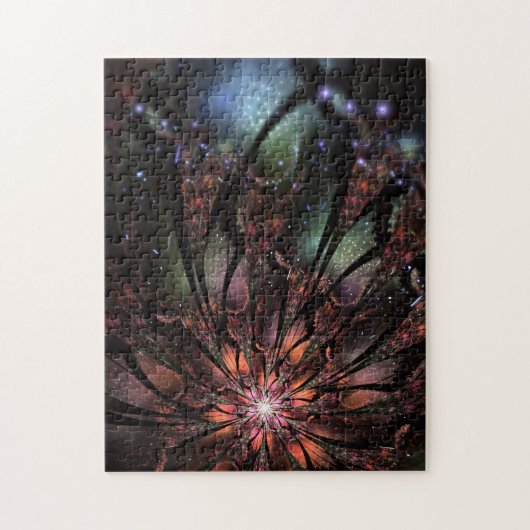 Soft and tenderderness Fraktal Fantasy Blume Puzzle (Vertikal)