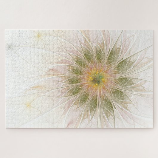 Soft and tenderderness Fraktal Fantasy Blume Puzzle (Horizontal)