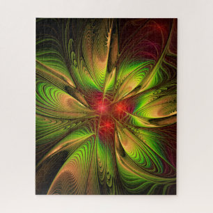 Soft and tenderderness Fraktal Fantasy Blume Puzzle