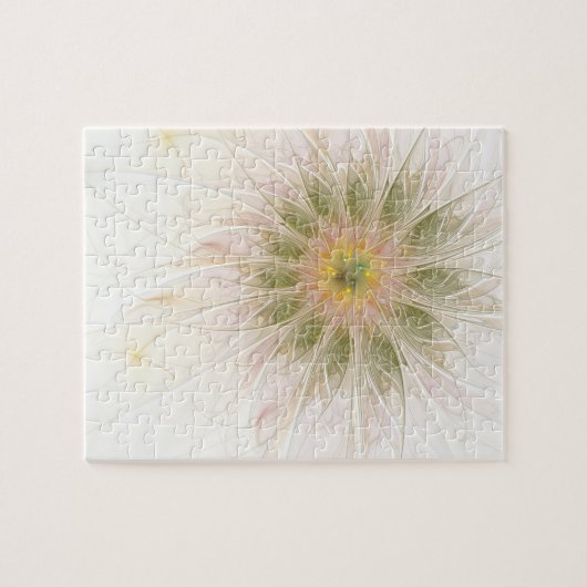 Soft and tenderderness Fraktal Fantasy Blume Puzzle (Horizontal)