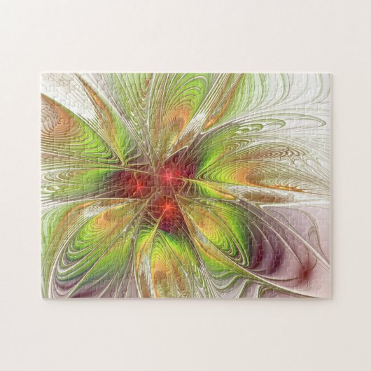 Soft and tenderderness Fraktal Fantasy Blume Puzzle (Horizontal)
