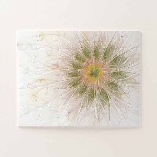 Soft and tenderderness Fraktal Fantasy Blume Puzzle (Horizontal)