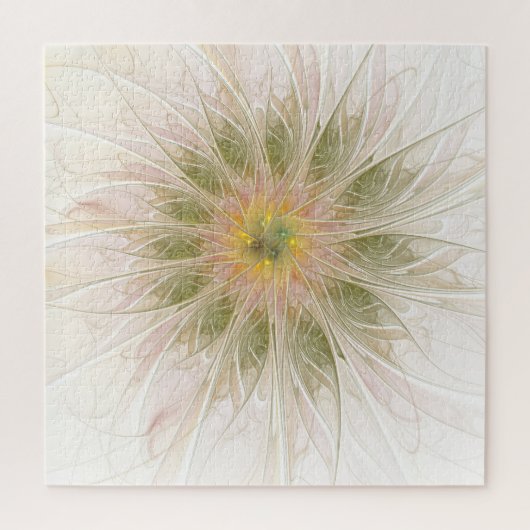 Soft and tenderderness Fraktal Fantasy Blume Puzzle (Vertikal)