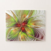 Soft and tenderderness Fraktal Fantasy Blume Puzzle (Horizontal)