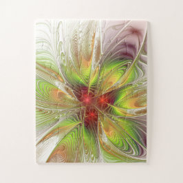 Soft and tenderderness Fraktal Fantasy Blume Puzzle