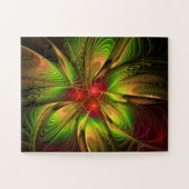 Soft and tenderderness Fraktal Fantasy Blume Puzzle (Horizontal)