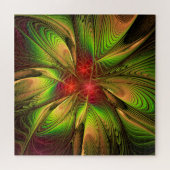 Soft and tenderderness Fraktal Fantasy Blume Puzzle (Horizontal)