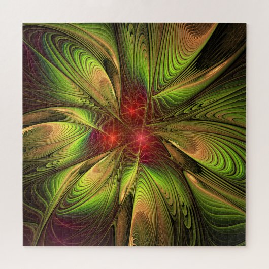 Soft and tenderderness Fraktal Fantasy Blume Puzzle (Horizontal)