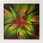 Soft and tenderderness Fraktal Fantasy Blume Puzzle (Vertikal)