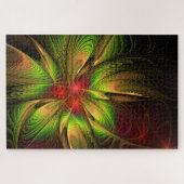 Soft and tenderderness Fraktal Fantasy Blume Puzzle (Horizontal)
