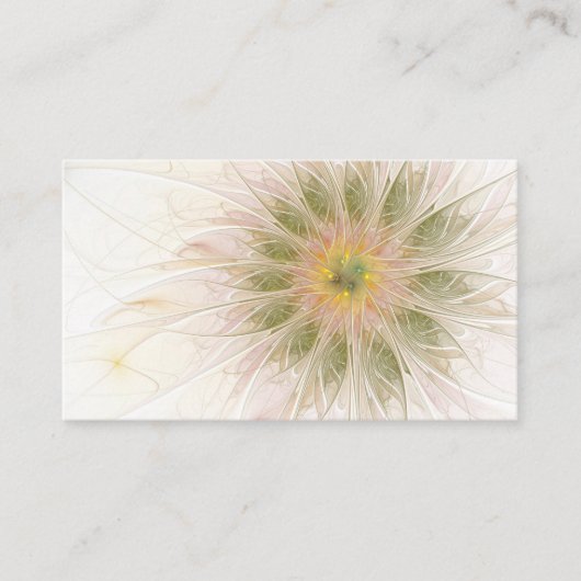 Soft and tenderderness Fraktal Fantasy Blume Rabattkarte (Vorderseite)