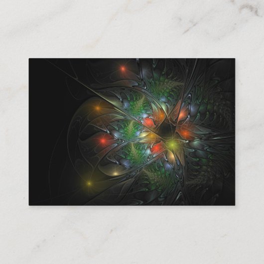 Soft and tenderderness Fraktal Fantasy Blume Rabattkarte (Rückseite)