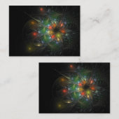 Soft and tenderderness Fraktal Fantasy Blume Rabattkarte (Vorne/Hinten)