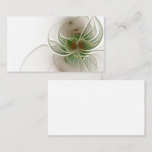 Soft and tenderderness Fraktal Fantasy Blume Rabattkarte (Vorne/Hinten)