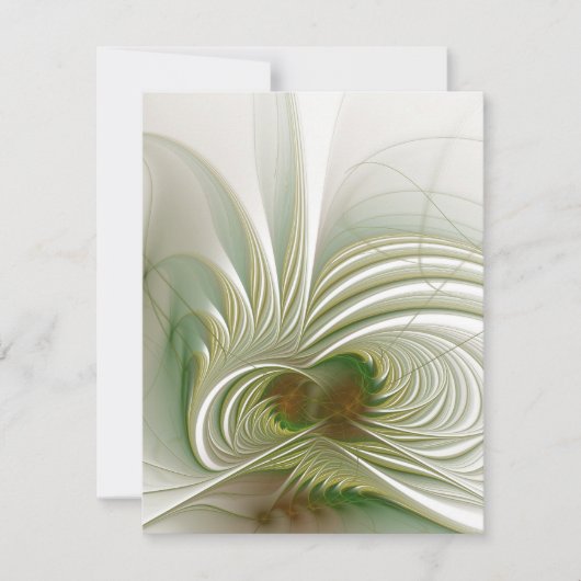 Soft and tenderderness Fraktal Fantasy Blume Save The Date (Vorderseite)