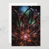 Soft and tenderderness Fraktal Fantasy Blume Save The Date (Vorne/Hinten)