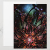 Soft and tenderderness Fraktal Fantasy Blume Save The Date (Vorne/Hinten)