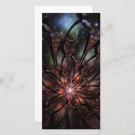 Soft and tenderderness Fraktal Fantasy Blume Save The Date (Vorne/Hinten)