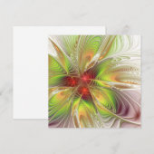 Soft and tenderderness Fraktal Fantasy Blume Save The Date (Vorne/Hinten)